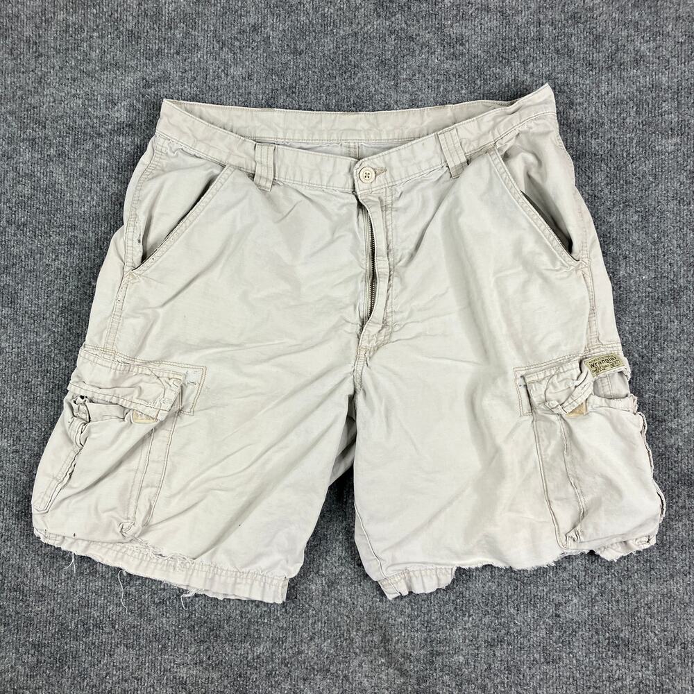 Union Bay Cargo Shorts Mens Size 36 Beige Casual Utility Outdoor Multi Pocket